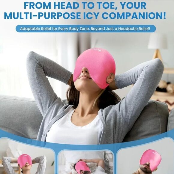 Bliss Hot & Cold Compress Headache Relief Cap - Picture 2 of 6